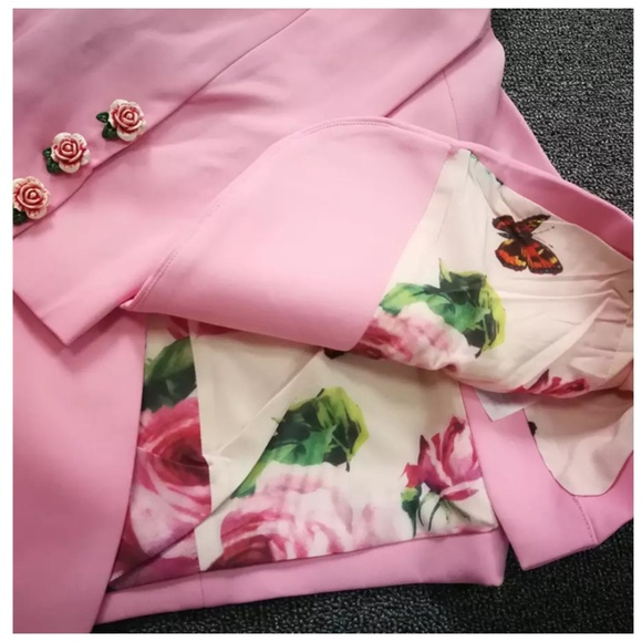 The Jossee Gorgeous Pink Blazer Jacket - Picture 5 of 8
